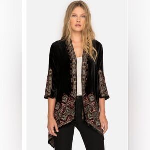 Johnny Was embroderied cardigan size M